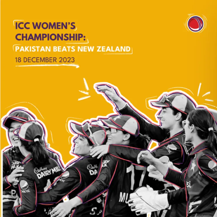 ICC Women's Championship — Pakistan beats New Zealand post